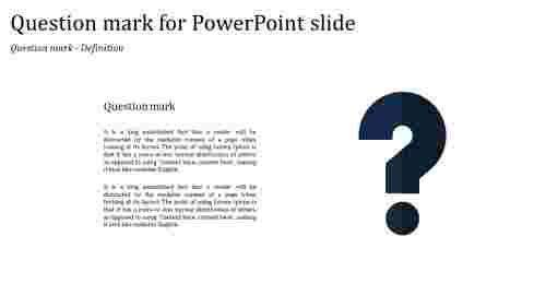 Question mark for PowerPoint slide
